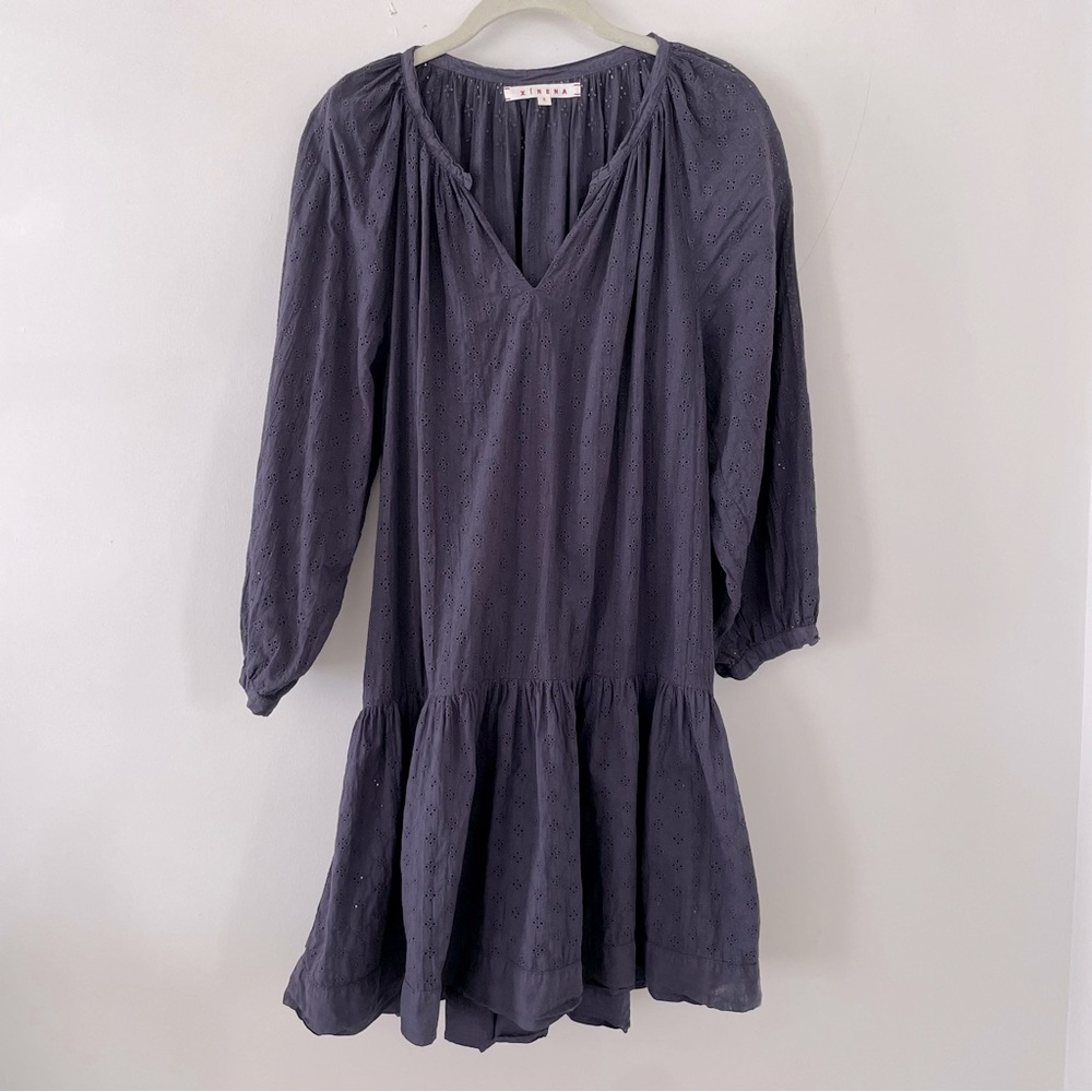 Xirena Eyelet Black Cotton Dress Size Small